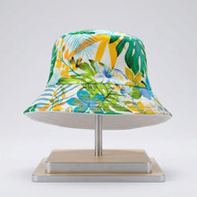 Load image into Gallery viewer, Green Tropical Reversible Hat
