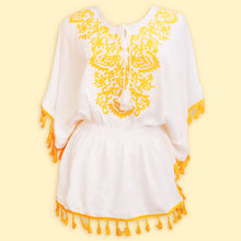 Load image into Gallery viewer, Sunshine Stiches: Yellow Embroidered Top
