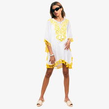 Load image into Gallery viewer, Sunshine Stiches: Yellow Embroidered Top
