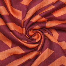 Load image into Gallery viewer, Kimono Geo Print Orange and Rust for Women

