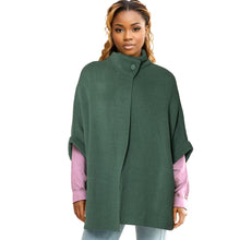 Load image into Gallery viewer, Cardigan Green Knit Neck Button for Women
