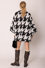 Load image into Gallery viewer, Cardigan Houndstooth Knit Black White for Women
