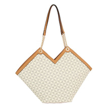 Load image into Gallery viewer, Tote Beige Diamond Plaid Geometric Shoulder Bag
