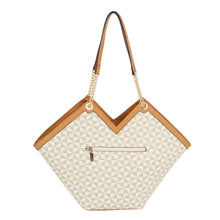 Load image into Gallery viewer, Tote Beige Diamond Plaid Geometric Shoulder Bag
