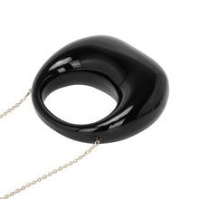 Load image into Gallery viewer, Handbag Black Crescent Moon Evening Bag Women
