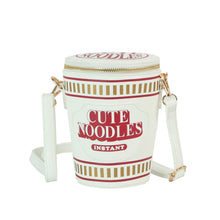 Load image into Gallery viewer, Crossbody White Cup Noodles Shaped Clutch Bag
