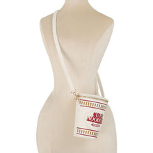 Load image into Gallery viewer, Crossbody White Cup Noodles Shaped Clutch Bag
