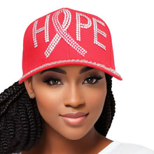 Load image into Gallery viewer, Hat Red Breast Cancer Ribbon HOPE Baseball Cap
