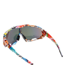 Load image into Gallery viewer, Sunglasses Red Graphic Print Mirror Sport Eyewear
