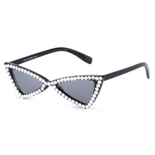 Load image into Gallery viewer, Sunglasses Black Cat Eye Rhinestone Retro Eyewear
