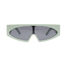 Load image into Gallery viewer, Sunglasses Green Thin Visor Modern Eyewear Women
