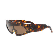 Load image into Gallery viewer, Sunglasses Tortoiseshell Thin Visor Modern Eyewear
