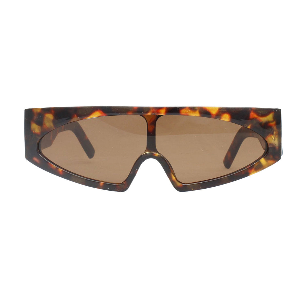 Sunglasses Tortoiseshell Thin Visor Modern Eyewear