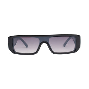 Sunglasses Black Silver Panther Rectangle Eyewear