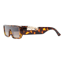 Load image into Gallery viewer, Sunglasses Tortoiseshell Gold Panther Rectangle
