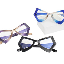 Load image into Gallery viewer, BLB Glasses Black Butterfly Geo Frame Eyewear
