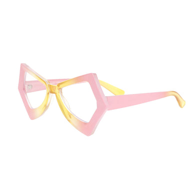 BLB Glasses Pink Duotone Butterfly Geo Frame