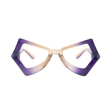 Load image into Gallery viewer, BLB Glasses Purple Duotone Butterfly Geo Frame
