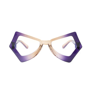 BLB Glasses Purple Duotone Butterfly Geo Frame