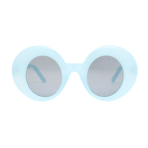 Sunglasses Blue Round Retro Eyewear for Women