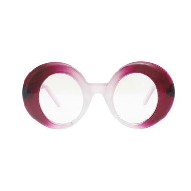 BLB Glasses Fuschia Round Retro Eyewear for Women