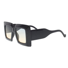 Load image into Gallery viewer, Sunglasses Square Black Oceanic Oversize Wide Edge
