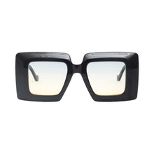 Load image into Gallery viewer, Sunglasses Square Black Oceanic Oversize Wide Edge
