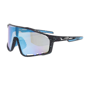 Sunglasses Black Splatter Mirror Sport Eyewear