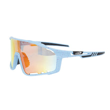 Load image into Gallery viewer, Sunglasses Blue Splatter Mirror Sport Eyewear
