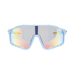 Sunglasses Blue Splatter Mirror Sport Eyewear