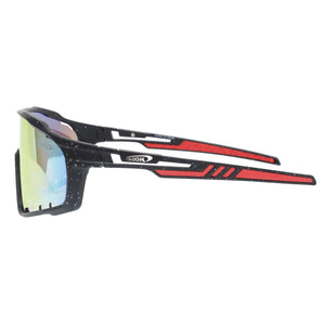 Sunglasses Red Splatter Mirror Sport Eyewear