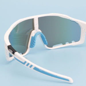 Sunglasses White Splatter Mirror Sport Eyewear