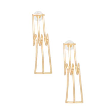 Load image into Gallery viewer, Studs Gold Spring Industrial-luxe Earrings Women
