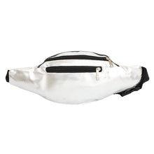 Load image into Gallery viewer, Fanny Pack 80&#39;s Silver 5 Pocket Waist Bag Women
