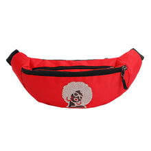 Load image into Gallery viewer, Fanny Pack Red Afro Rhinestone Bag for Women
