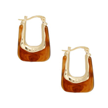 Load image into Gallery viewer, Hoops Tortoiseshell U Shaped Earrings for Women
