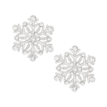 Load image into Gallery viewer, Stud Stellar Snowflake Silver Earrings for Women
