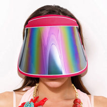 Load image into Gallery viewer, Red Beach Visor Hat

