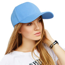 Load image into Gallery viewer, Hat Blue Canvas Baseball Cap for Women
