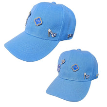 Load image into Gallery viewer, Hat Blue Canvas Baseball Cap for Women
