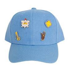 Load image into Gallery viewer, Hat Blue Canvas Baseball Cap for Women
