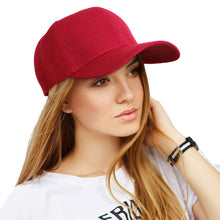 Load image into Gallery viewer, Hat Burgundy Canvas Baseball Cap for Women
