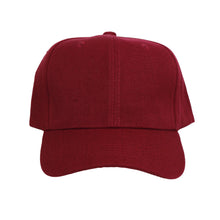 Load image into Gallery viewer, Hat Burgundy Canvas Baseball Cap for Women
