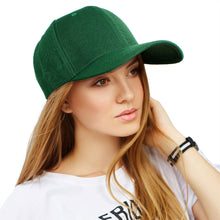 Load image into Gallery viewer, Hat Green Canvas Baseball Cap for Women
