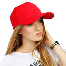 Load image into Gallery viewer, Hat Red Canvas Baseball Cap for Women
