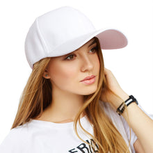 Load image into Gallery viewer, Hat White Canvas Baseball Cap for Women
