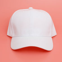 Load image into Gallery viewer, Hat White Canvas Baseball Cap for Women

