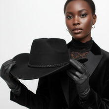 Load image into Gallery viewer, Cowboy Hat Black Soft Suede Cattleman Western Hat
