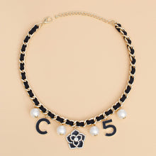 Load image into Gallery viewer, Gilded Glamour: The Camellia Charm Necklace
