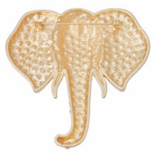 Load image into Gallery viewer, Brooch Gold Elephant Head Glam Pin for Women
